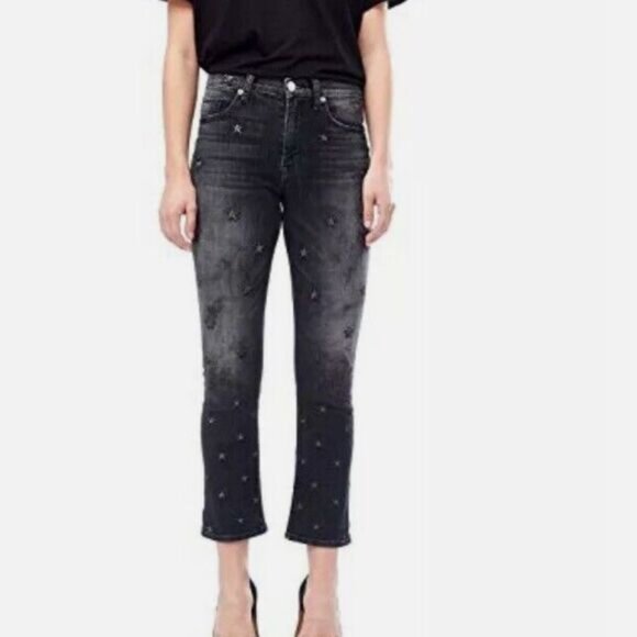 Hudson Harper High Rise Crop Baby Star Jeans - Picture 5 of 10